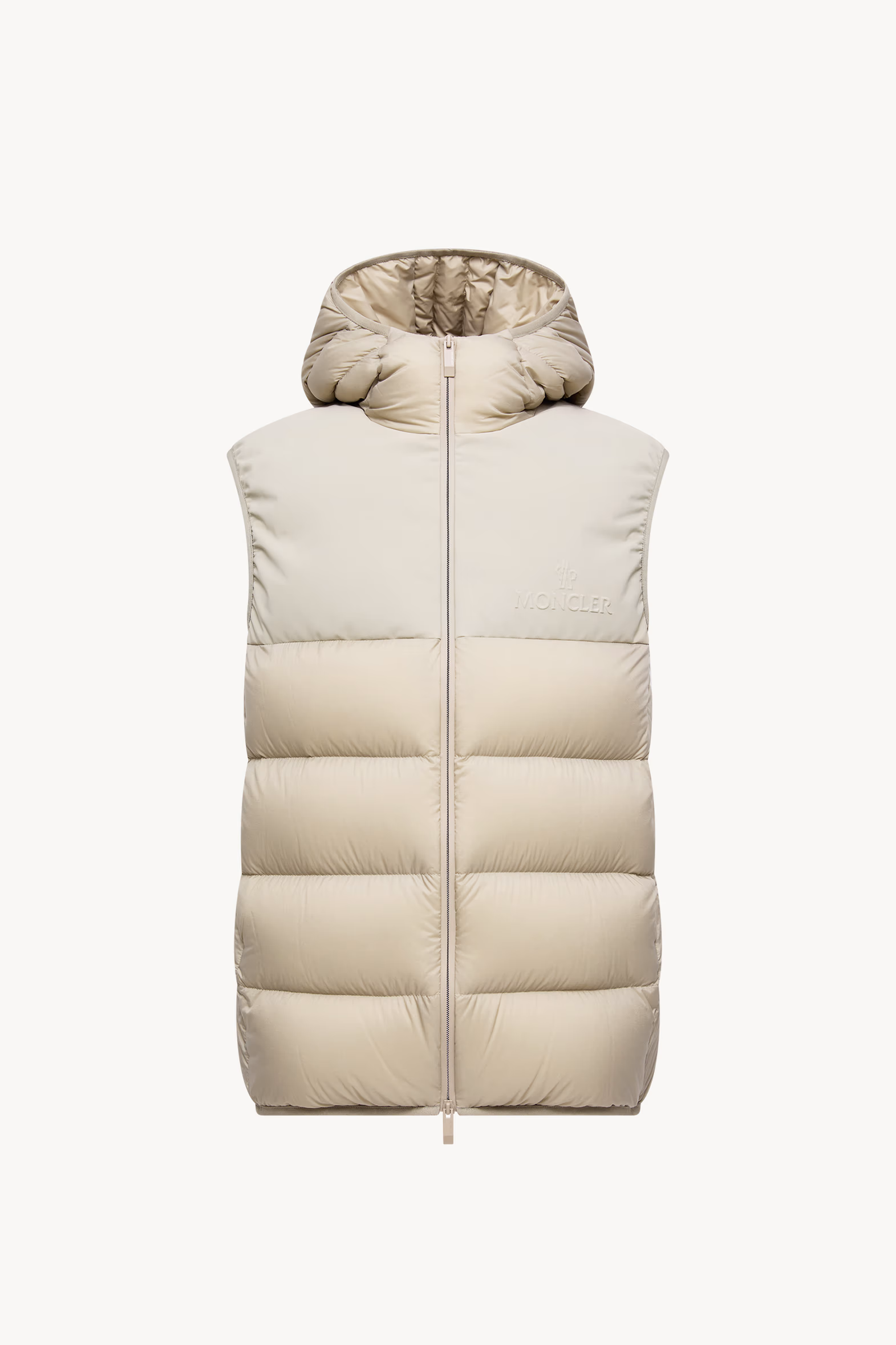 Chaleco plumífero con capucha Bresse Hombre Beige Claro Moncler 2
